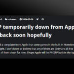 iOS版の『PPSSPP』が一時的にApp Storeから削除される