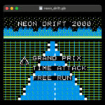 わずか32KB！ 初代ゲームボーイで毎秒60フレームの疑似3Dレース『Neon Drift 200』が公開